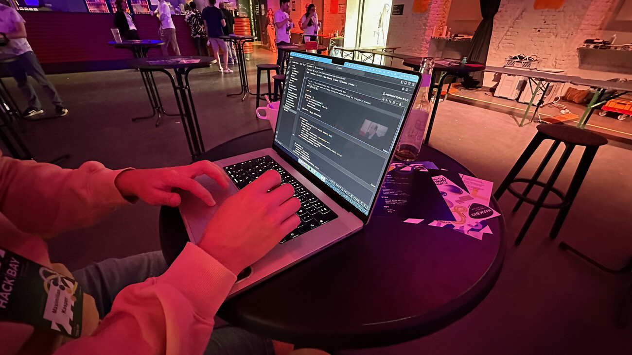 Coding at the hackathon